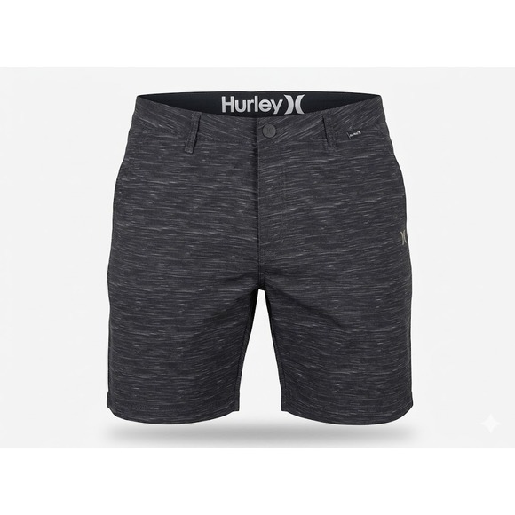 Hurley Other - Hurley Phantom Board Shorts Mens 36 Gray Heather Chino Hybrid Walkshorts Surf